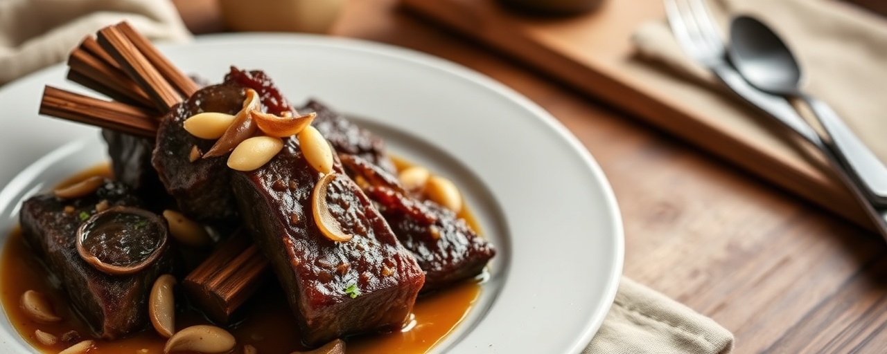 Fire-Roasted Tamarind Peanut Short Ribs