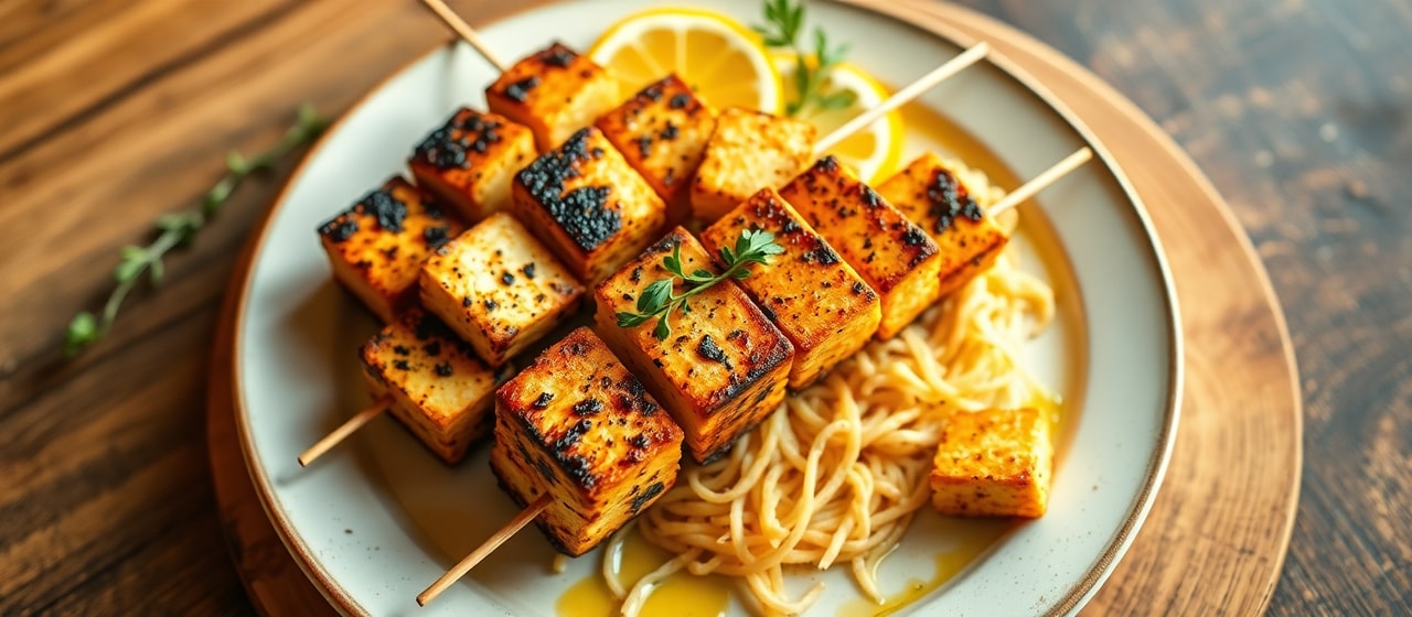 Fire-Roasted Tofu Souvlaki