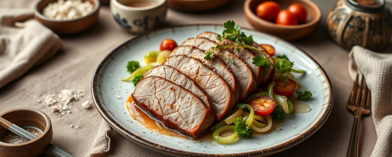 Five-Spice Cardamom Cured Duck Breast with Lychee and Bok Choy