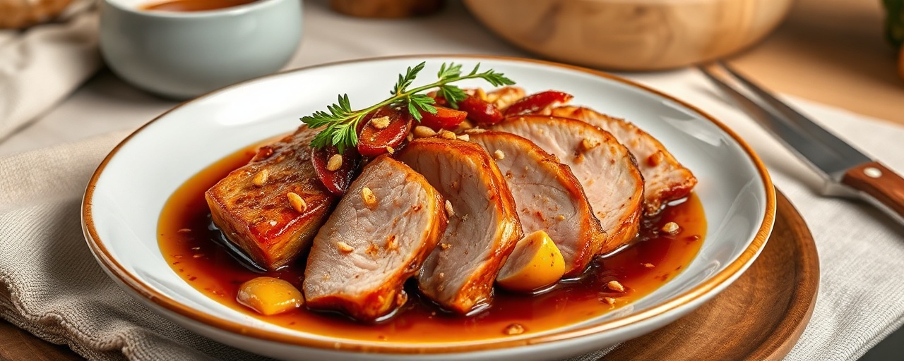 Five-Spice Lychee Braised Duck Breast