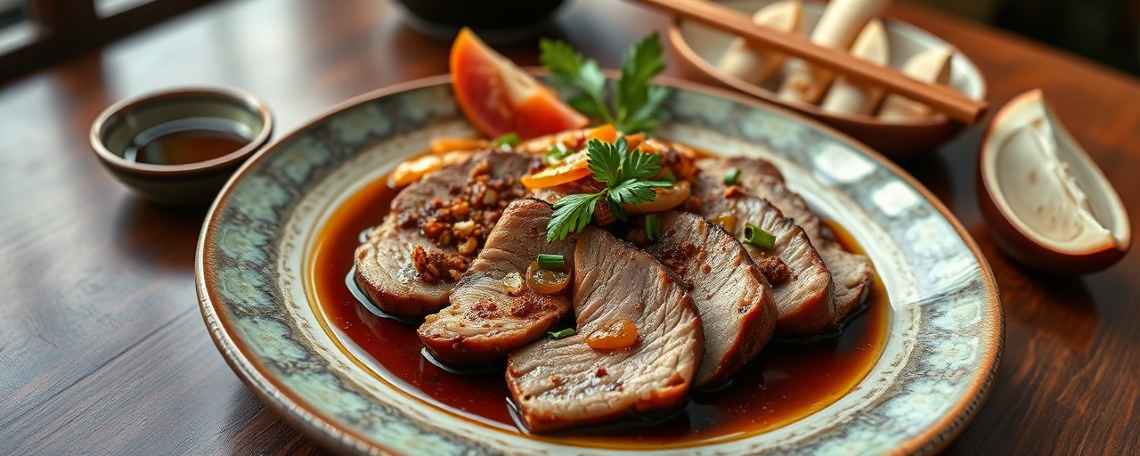 Five-Spice Lychee Braised Duck Breast