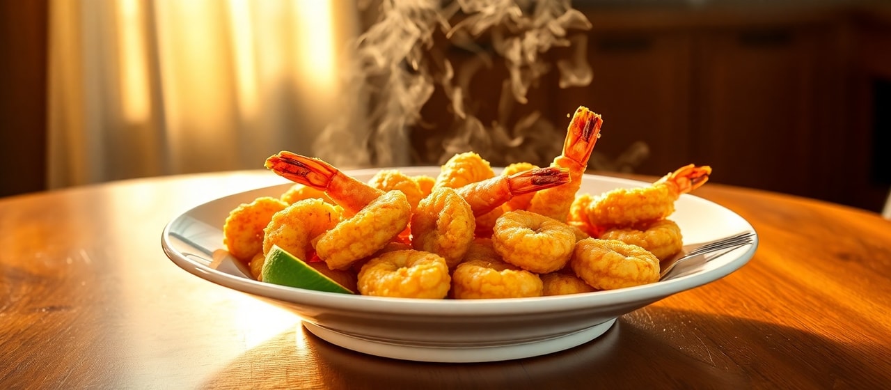Flash-Fried Coconut Shrimp with Mango-Lime Glaze