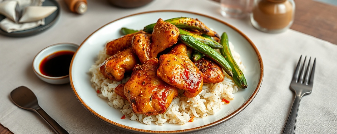Flash-Fried Five-Spice Chicken with Savory Plantain