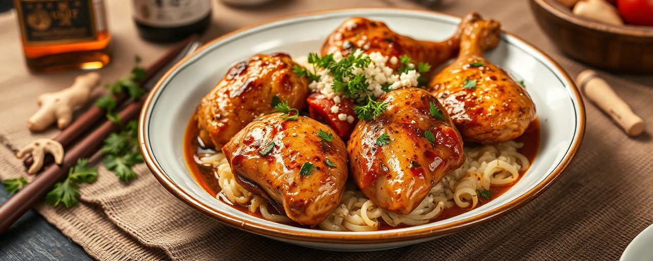 Fragrant Baked Chinese Chili Chicken Thighs