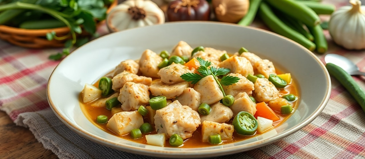 Frango com Pequi e Quiabo