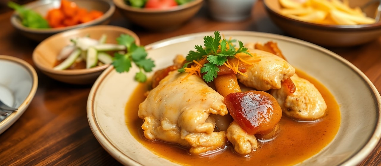 Gà Kho Nghệ Tây (Saffron Braised Chicken)