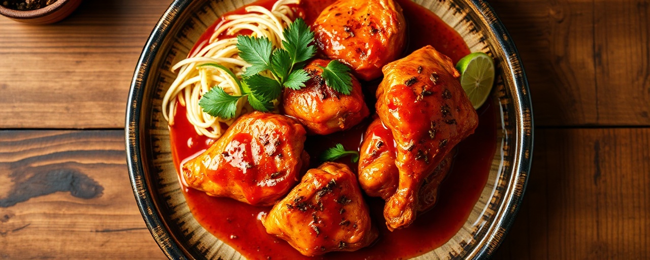 Gai Yang Gochujang (Thai Charcoal-Grilled Chicken with Gochujang Glaze)