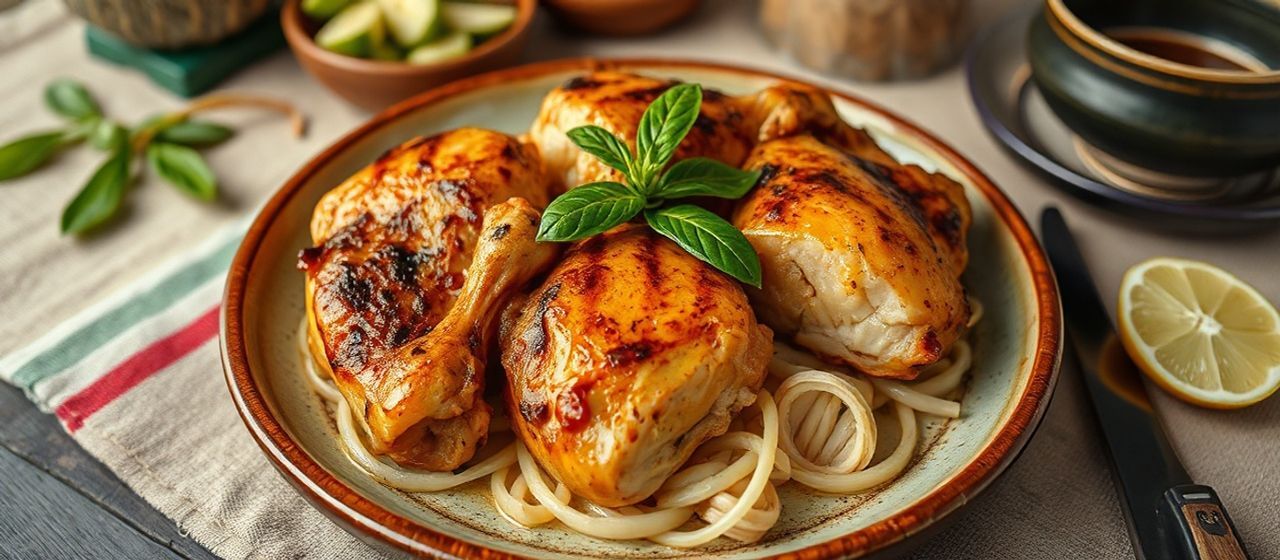 Gai Yang Samun Prai (Thai Herbal Grilled Chicken Thighs)