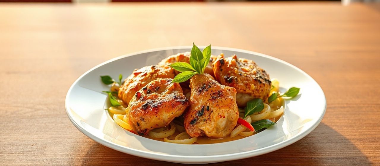 Gai Yang Samun Prai (Thai Herbal Grilled Chicken Thighs)