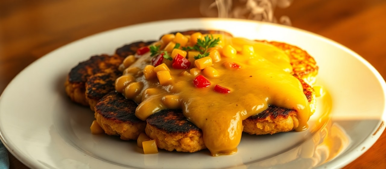 Garbanzos Asados con Salsa de Maní y Ají (Charcoal-Grilled Chickpea Patties with Peanut-Aji Sauce)