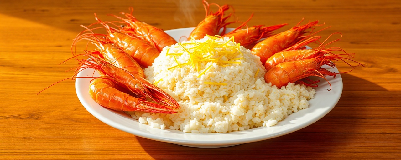 Ginataang Hipon with Saffron Buro Rice