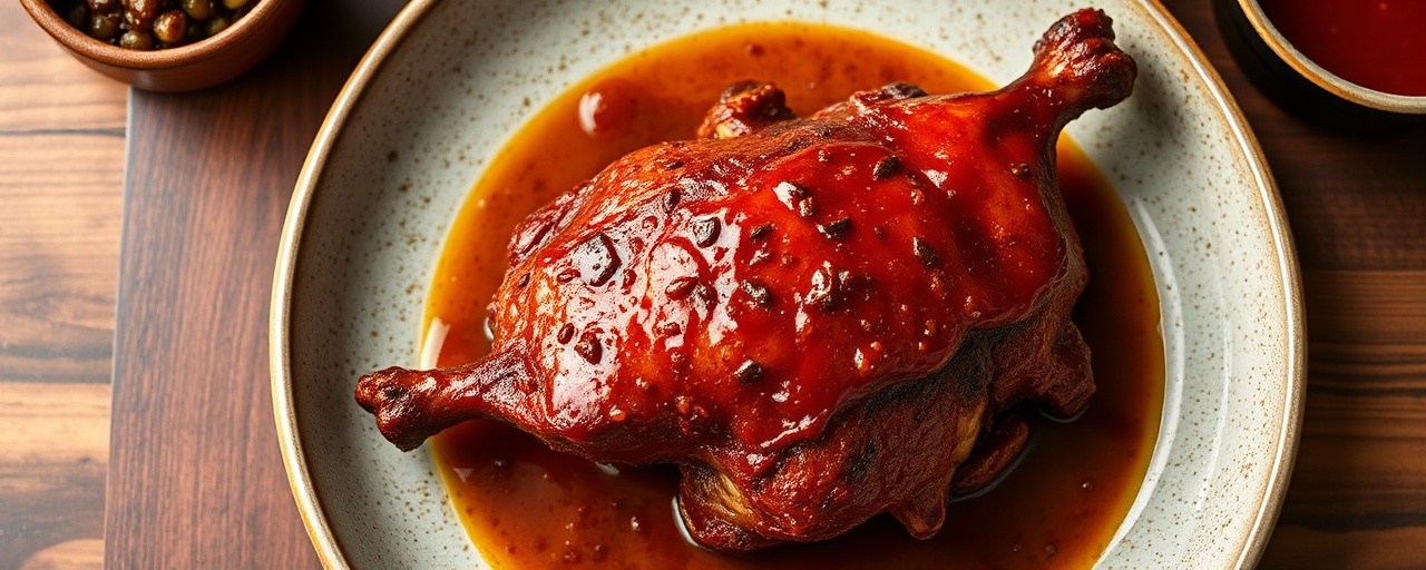 Gochujang-Glazed Tandoor-Roasted Duck