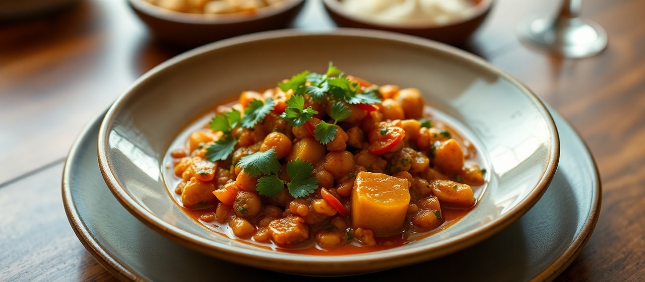 Gochujang-Kissed Sri Lankan Red Lentil & Jackfruit Curry
