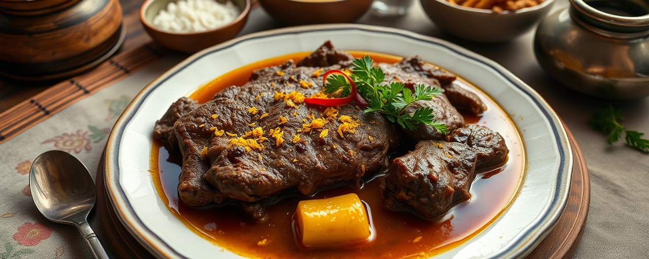 Golden Cambodian Saffron Beef Braise