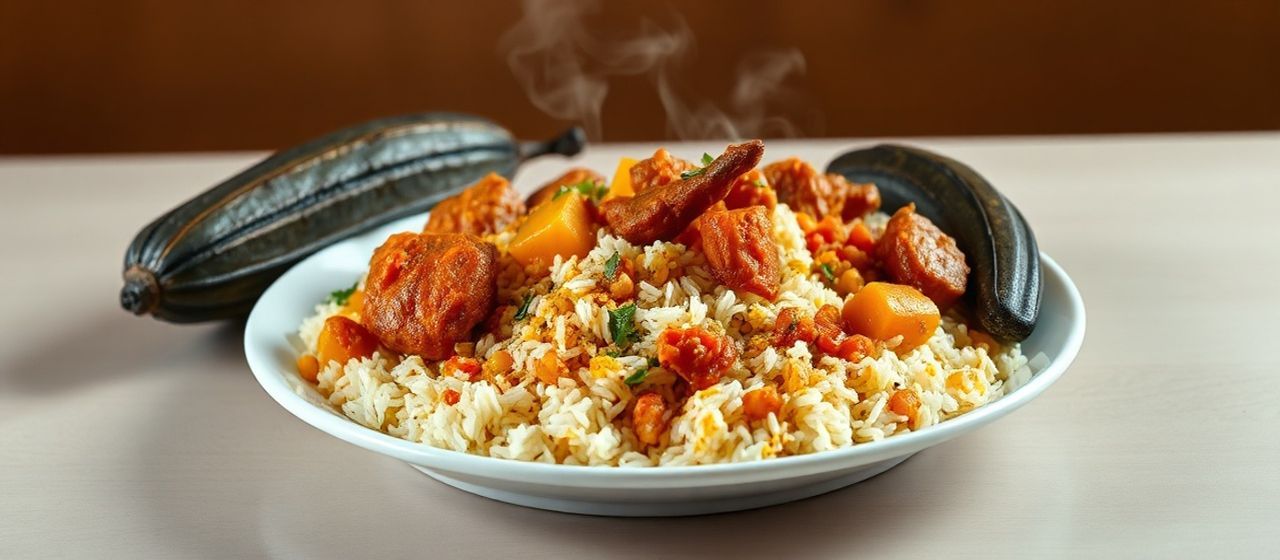 Gorkana Fermented Plantain, Chicken, and Beef Curry