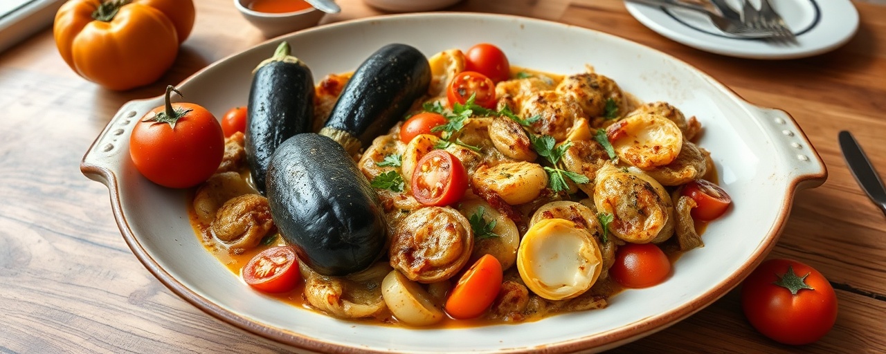 Gratin d'Aubergine à la Provençale en Cocotte
