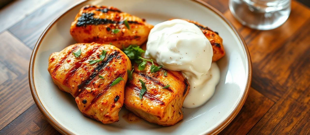 Grilled Hungarian Paprika Chicken with Sumac-Yogurt Marinade
