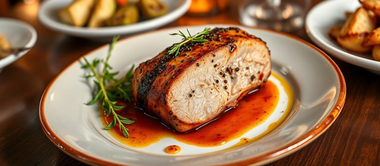 Grilled Pork Tenderloin with Anise Plum Sauce