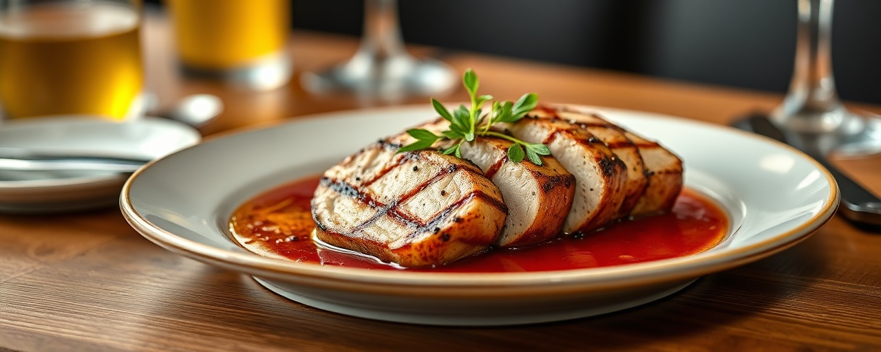 Grilled Pork Tenderloin with Anise Plum Sauce