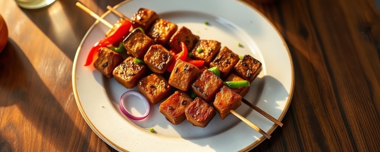 Grilled Sichuan Pepper Seitan Skewers
