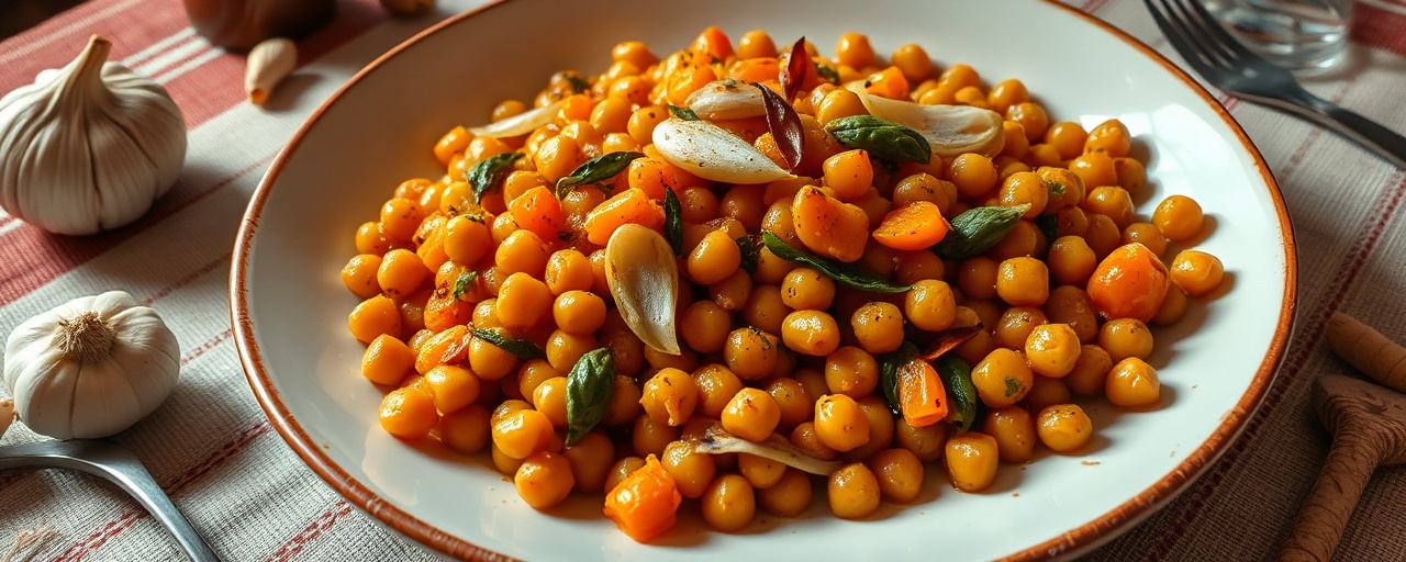 Guiso de Calabaza y Garbanzos con Jerez y Pimentón