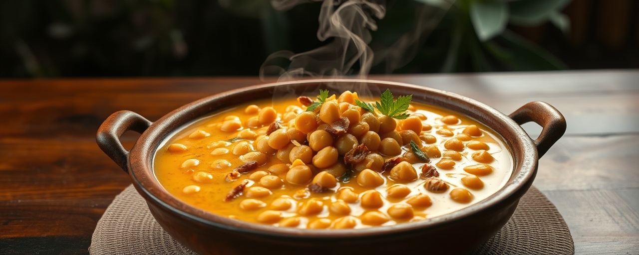 Gulai Kacang Arab Tanah Liat (Clay Pot Chickpea Gulai)