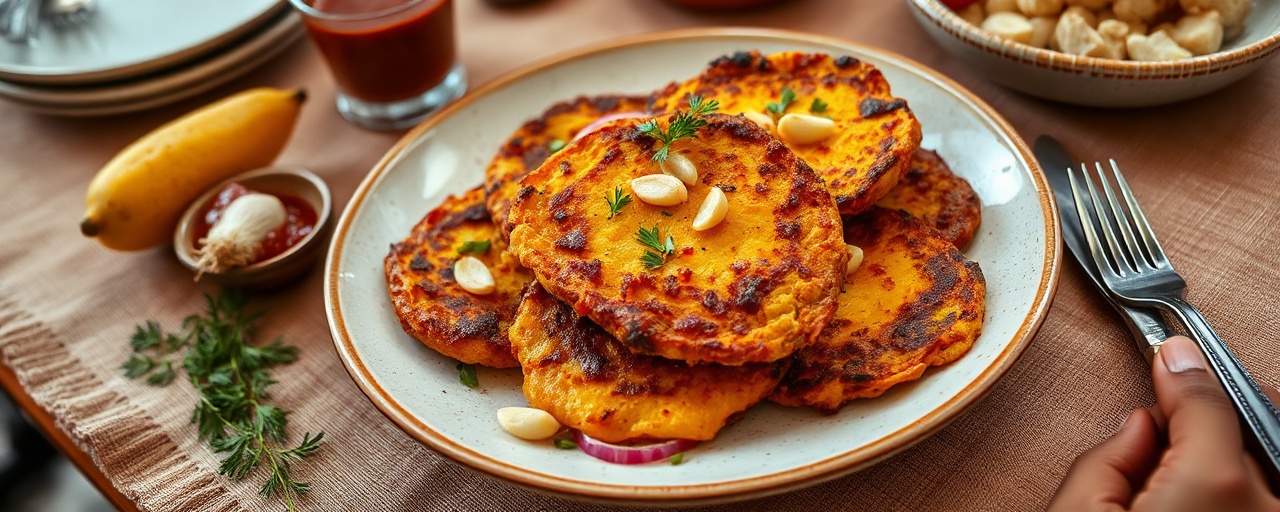Harissa-Spiced Llapingacho Fritters