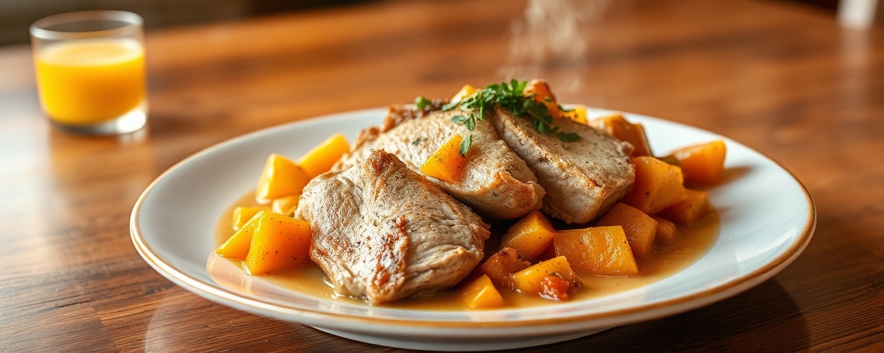 Hawaiian Braised Pork with Butternut Squash and Coconut