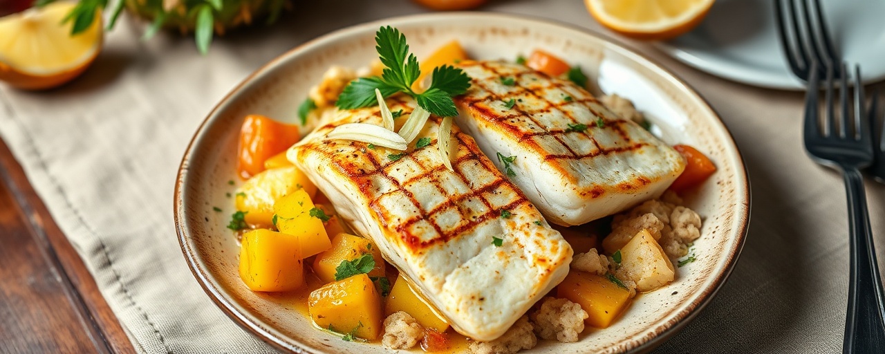 Hawaiian Tandoori Coconut Mahi-Mahi