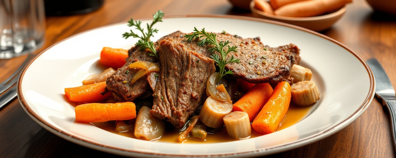 Hearty Seitan 'Pot Roast' with Root Vegetables