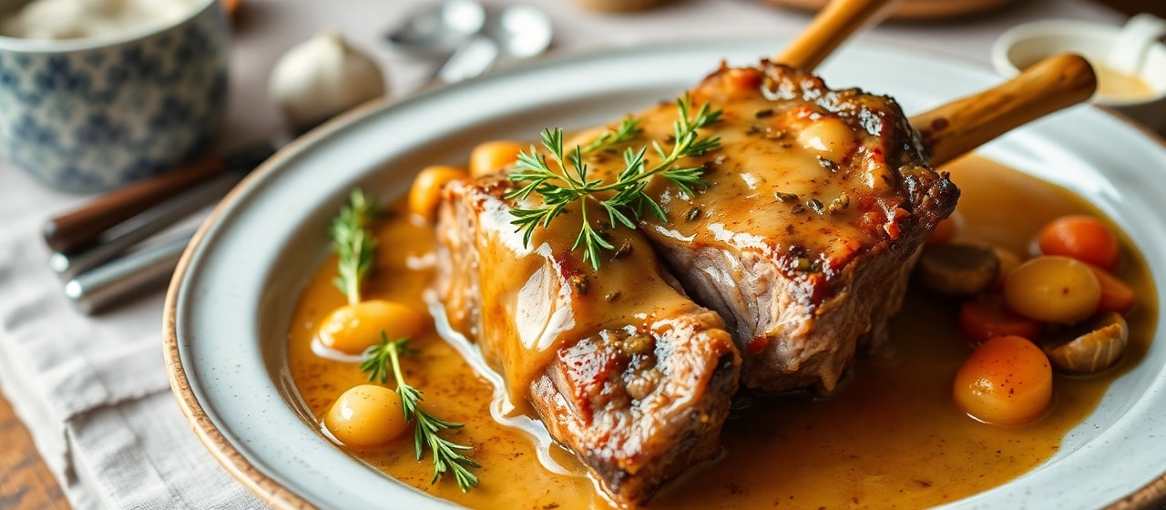 Hebridean Fire-Roasted Lamb with Toasted Coconut Glaze