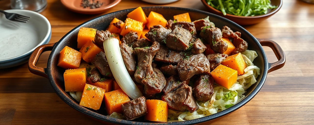 Highland Skillet with Lamb and Sweet Potatoes