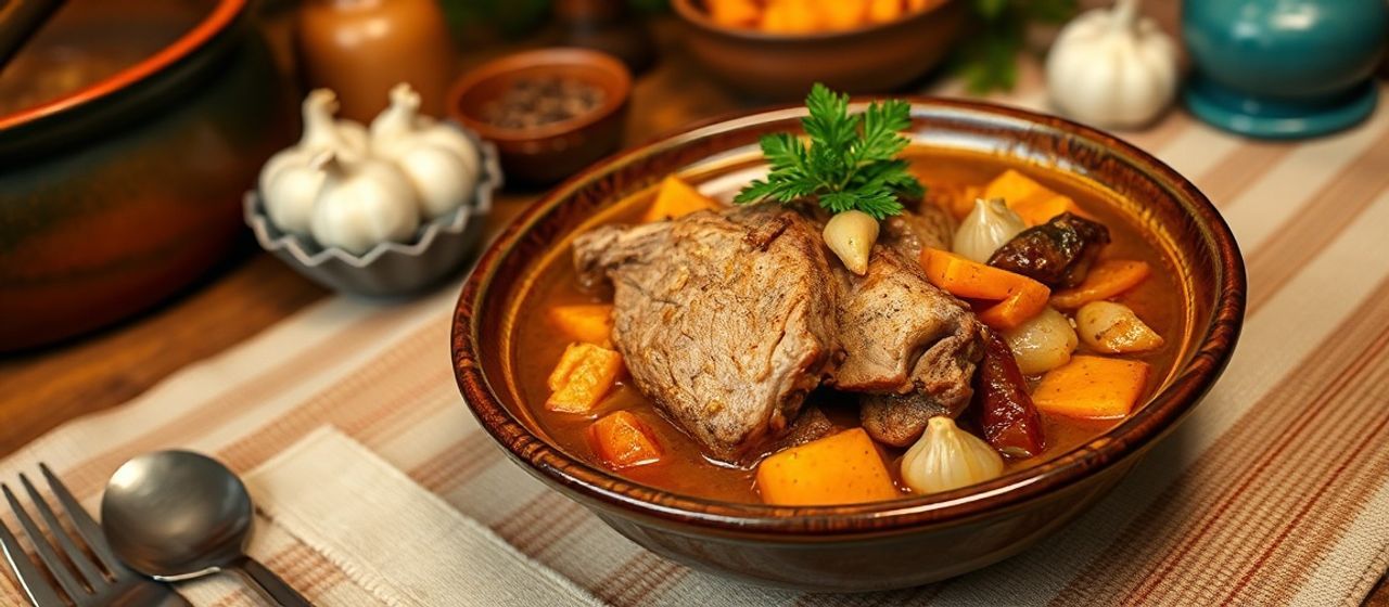Hulu Pua'a me Pala 'ai Ula Clay Pot Stew