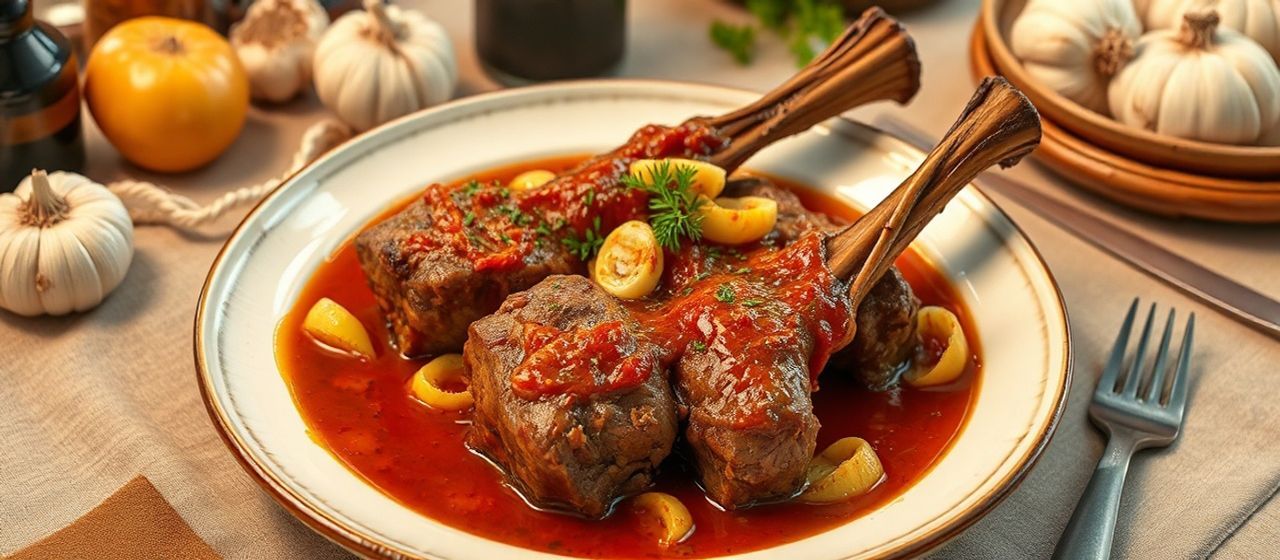 Hungarian Lamb Shank Paprikash