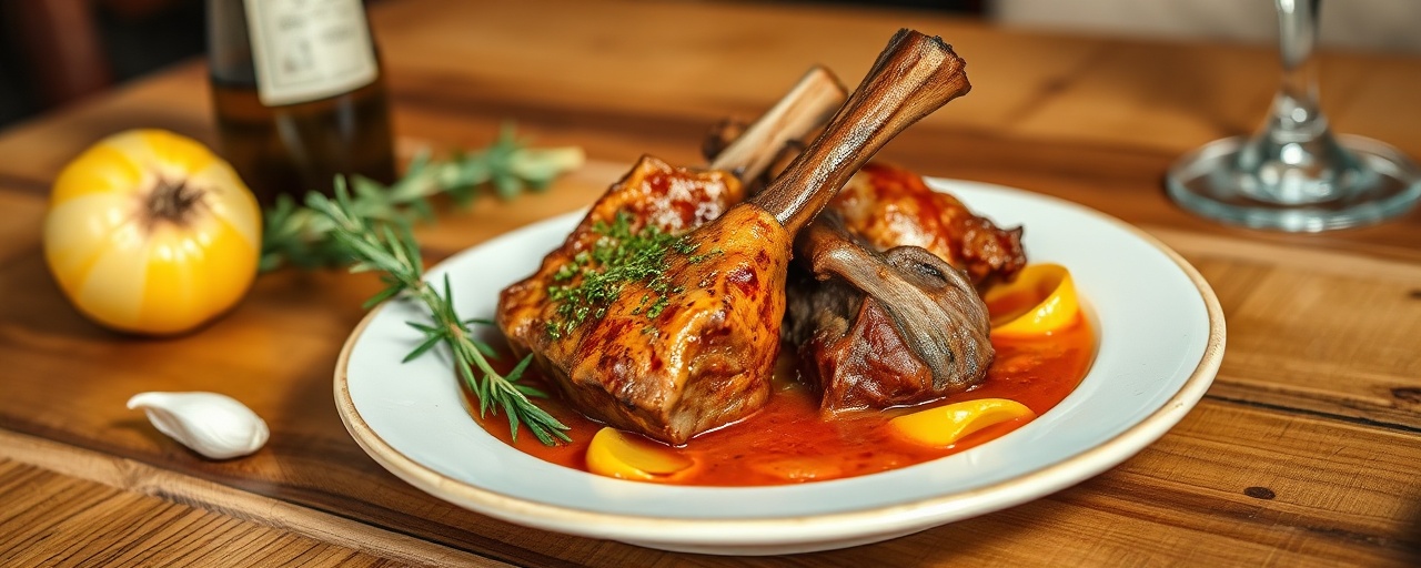 Hungarian Lamb Shank Paprikash