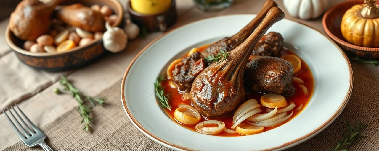 Hungarian Lamb Shank Paprikash
