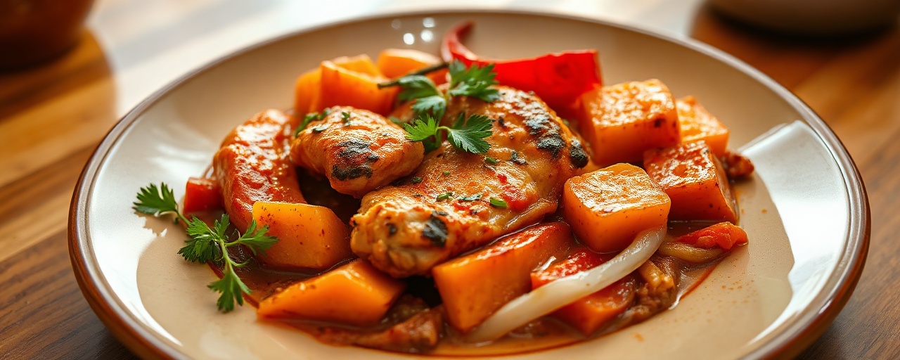 Hungarian Paprika Chicken and Sweet Potato Wok