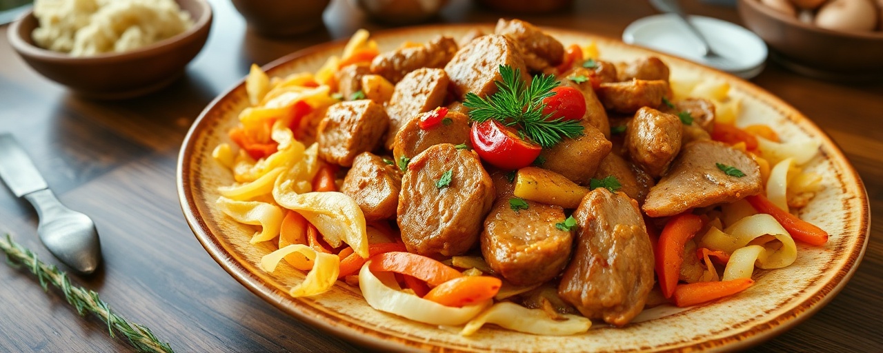 Hungarian Paprika Pork Stir-fry with Star Anise