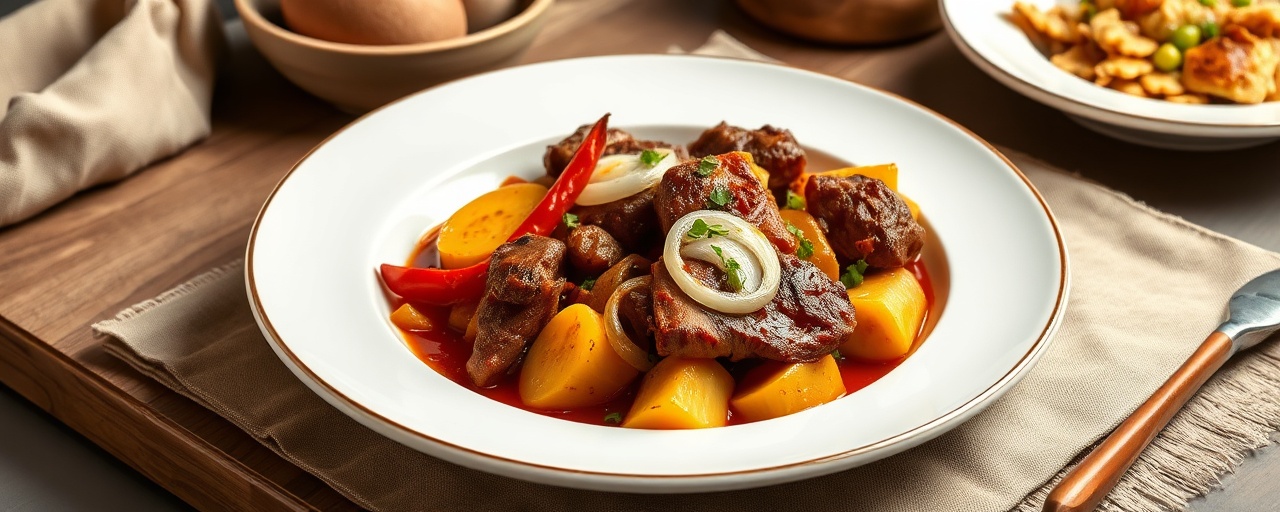 Hungarian Wok-Tossed Plantain and Pork Paprikás