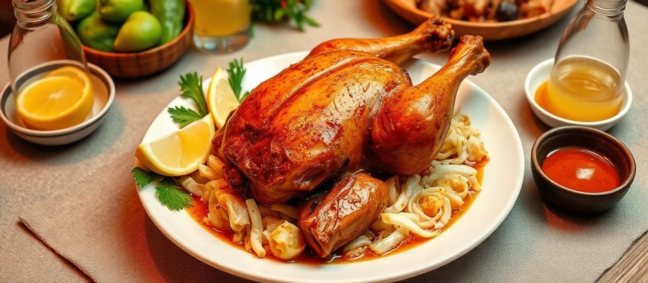 Inihaw na Manok na May Luyang Puti