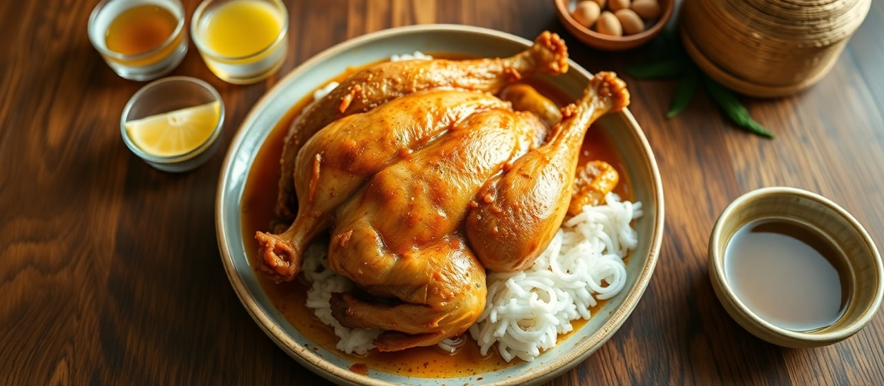 Inihaw na Manok na May Luyang Puti