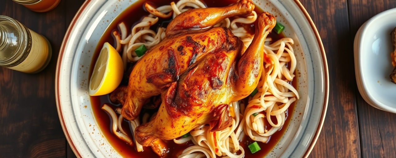 Inihaw na Manok na May Luyang Puti