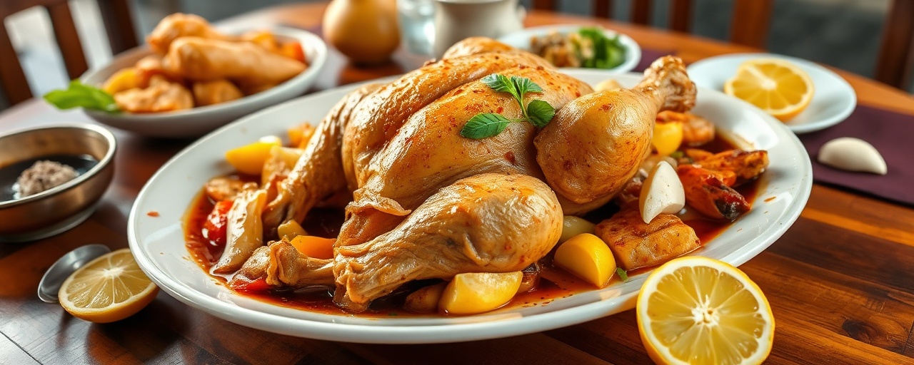Inihaw na Manok sa Azafrán at Kalamansi