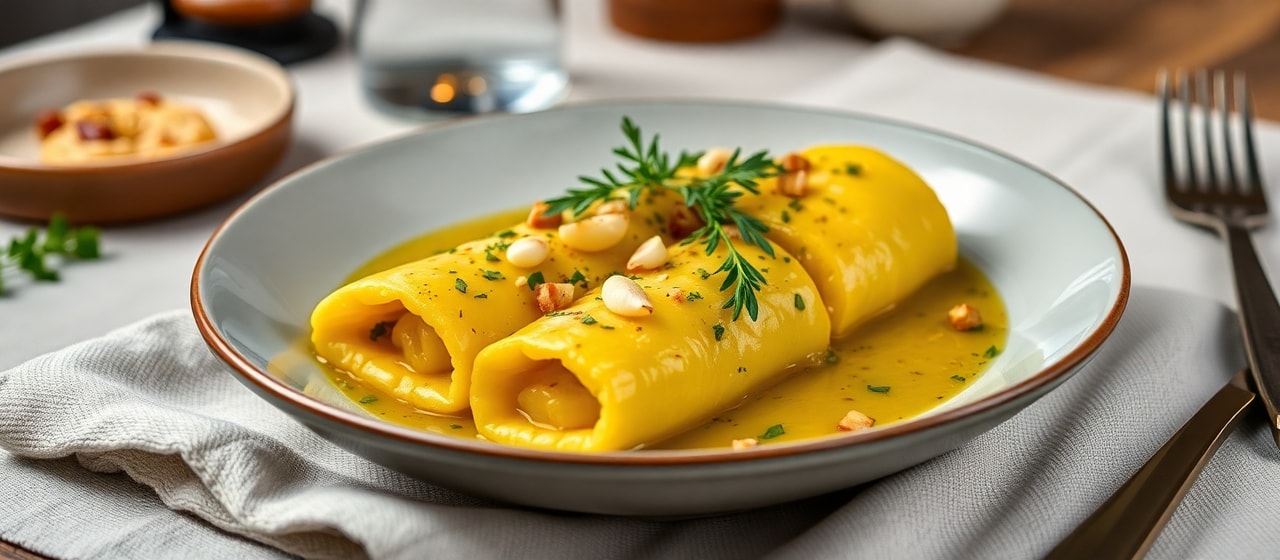 Jackfruit and Herb Polenta Involtini