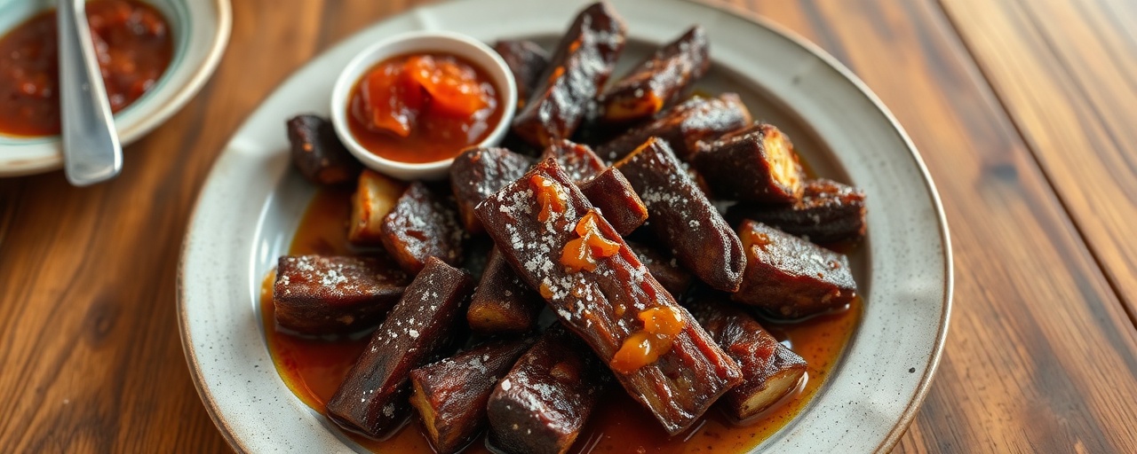 Jackfruit Biltong Sosaties with Cape Chutney