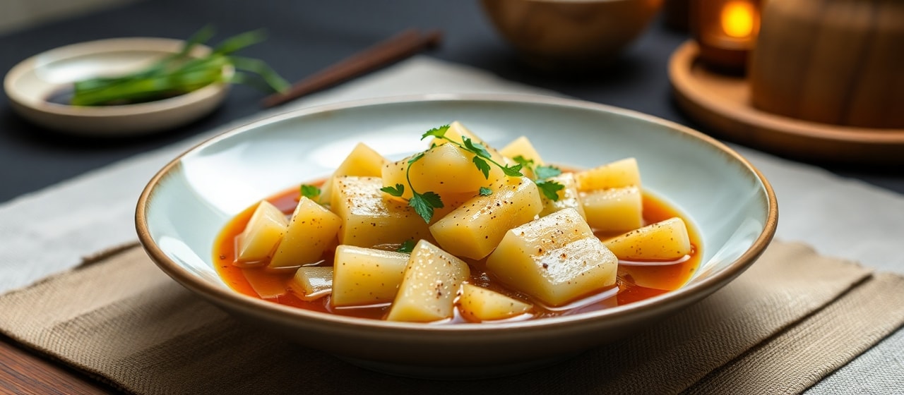 Jakufurūtsu Mizuni (Poached Jackfruit)