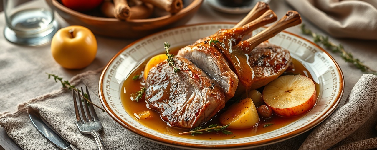 Kaczka po Krakowsku z Miodem i Jabłkiem (Krakow-Style Duck with Honey and Apple)