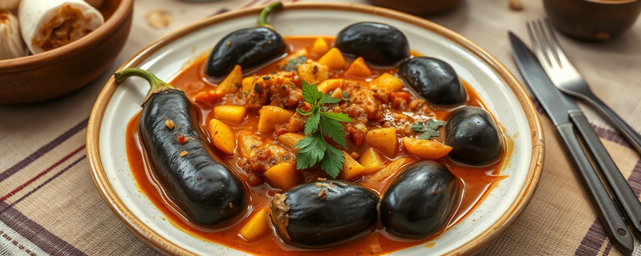 Kalapurappu Wambatu Hodi (Clay Pot Eggplant Curry)
