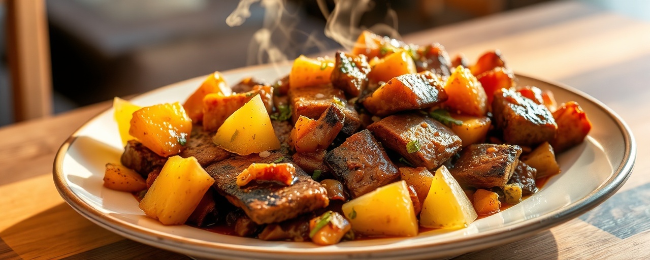 Kalua-Style Slow-Cooked Tempeh with Pineapple Glaze