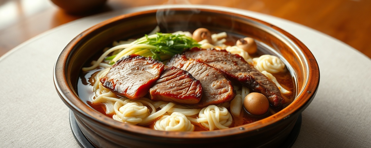 Kamo Oroshi Donabe (Duck and Grated Daikon Clay Pot)